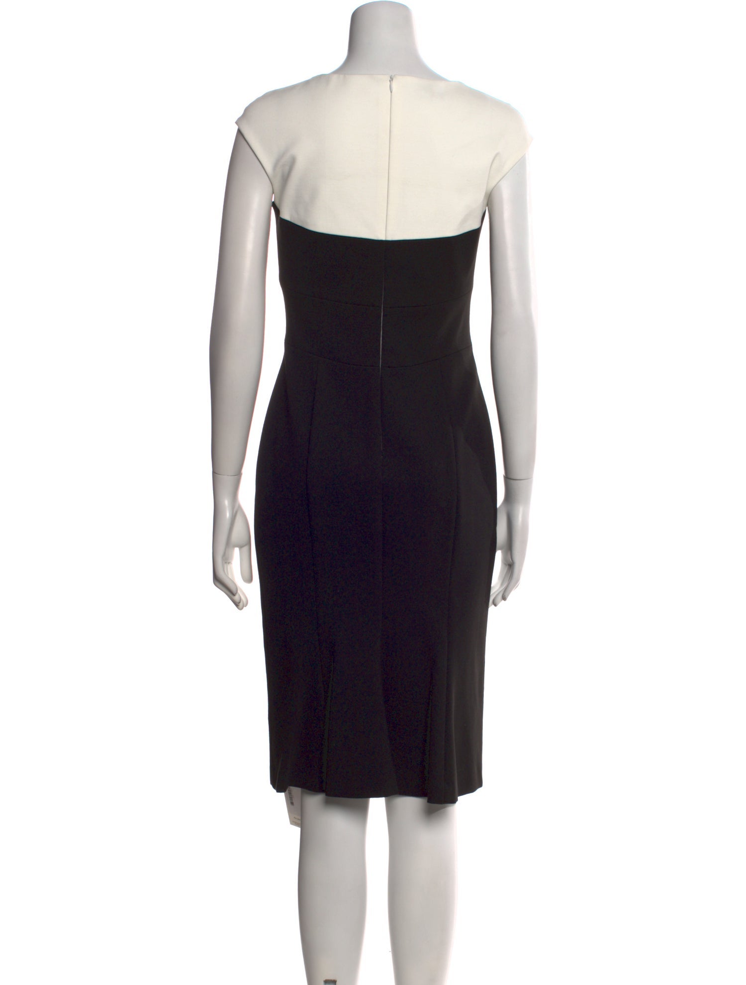Escada Square Neckline Knee-Length Dress