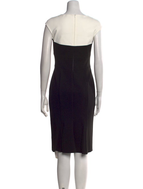 Escada Square Neckline Knee-Length Dress