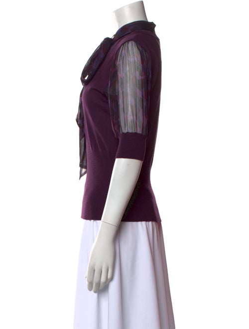 Escada Virgin Wool Mock Neck Top