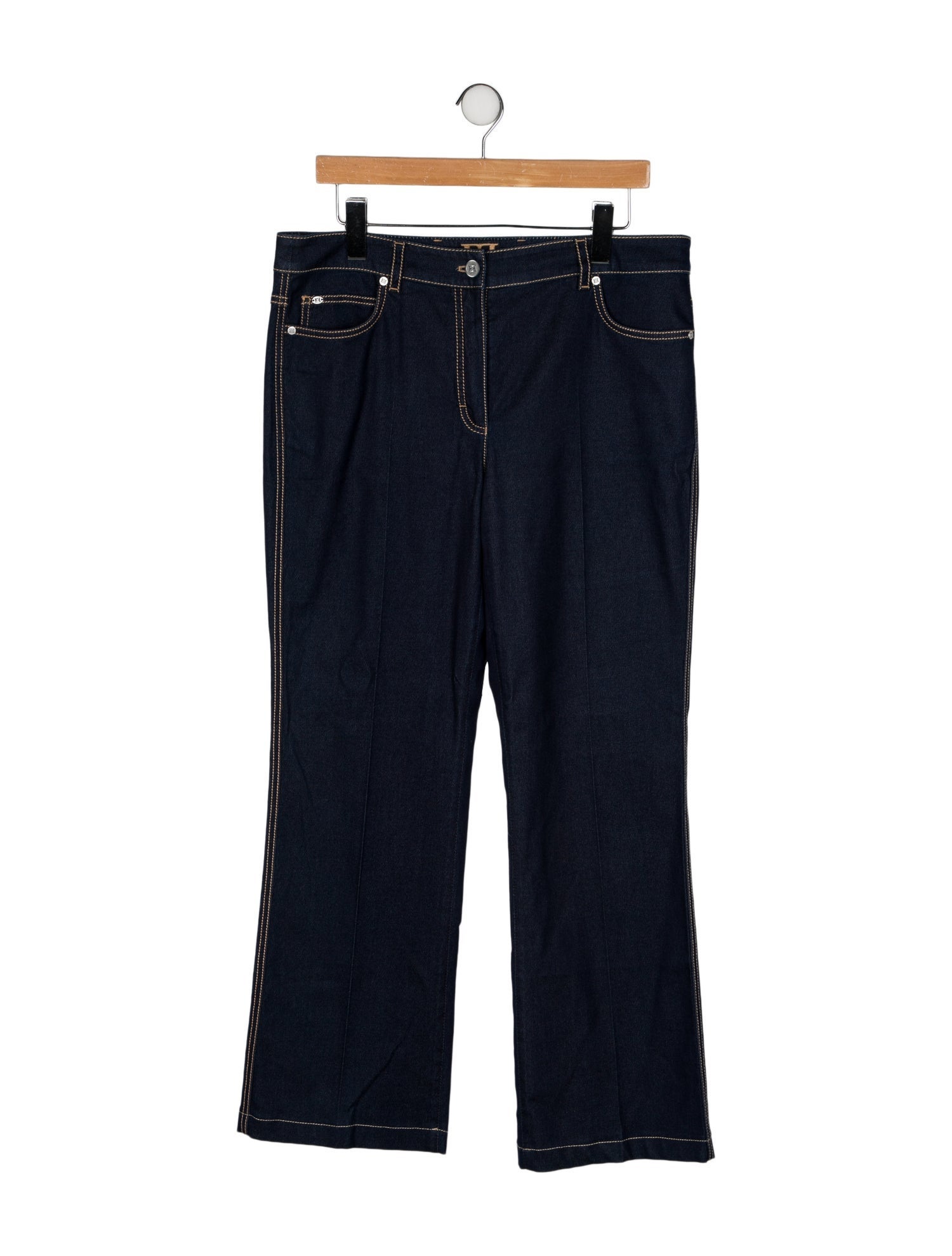 Escada High-Rise Wide Leg Jeans