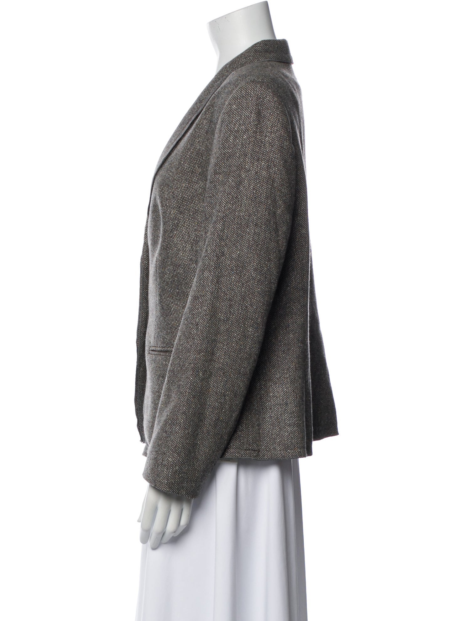 Escada Virgin Wool Tweed Pattern Blazer