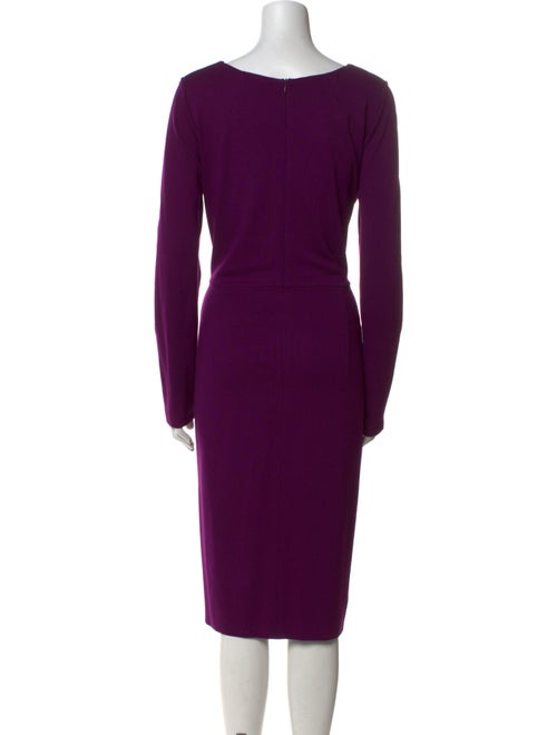 Escada V-Neck Midi Length Dress