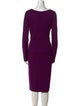 Escada V-Neck Midi Length Dress