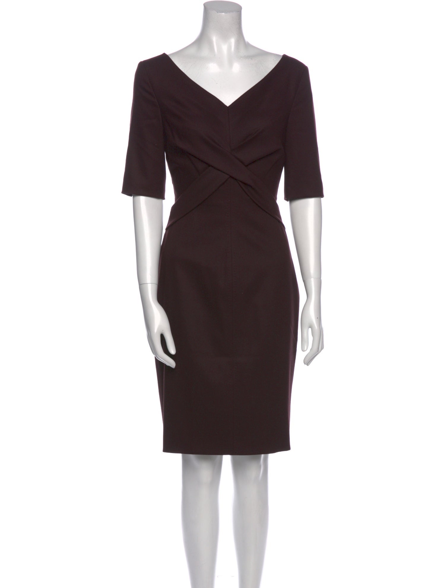 Escada Virgin Wool Knee-Length Dress