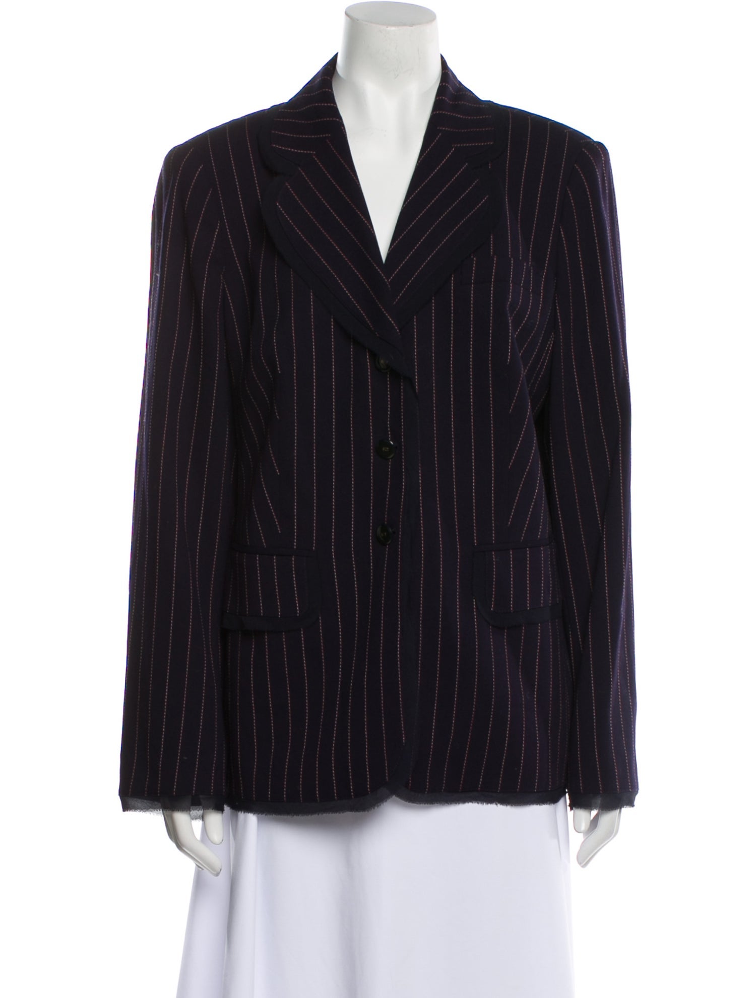 Escada Wool Striped Blazer