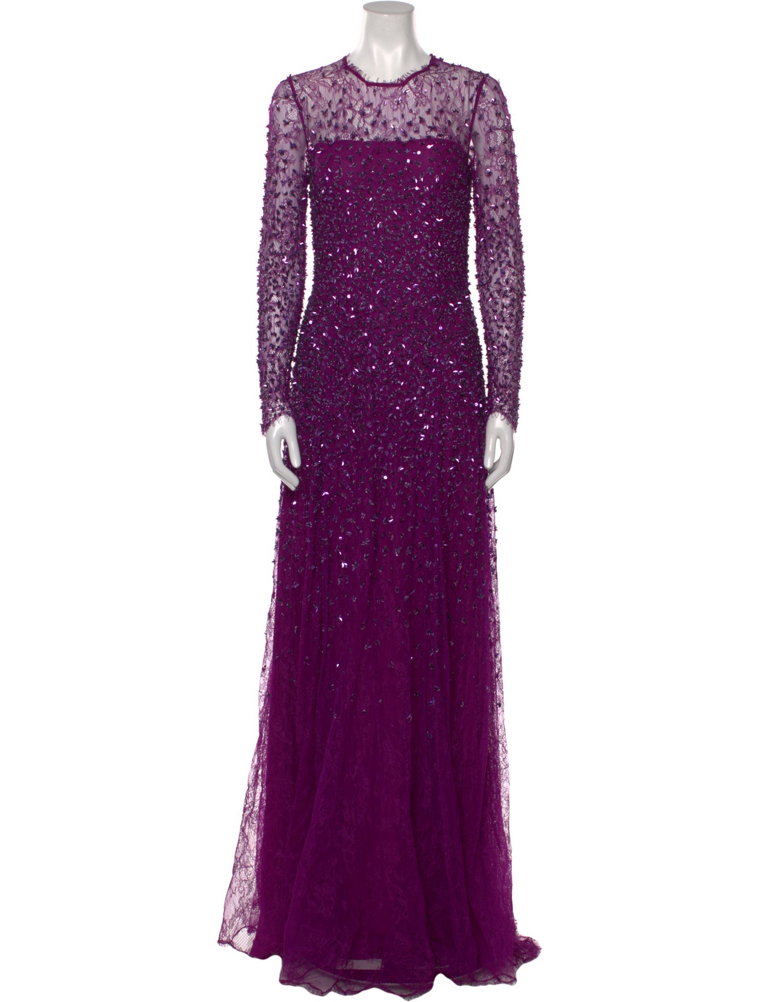 Escada Lace Pattern Long Dress w/ Tags