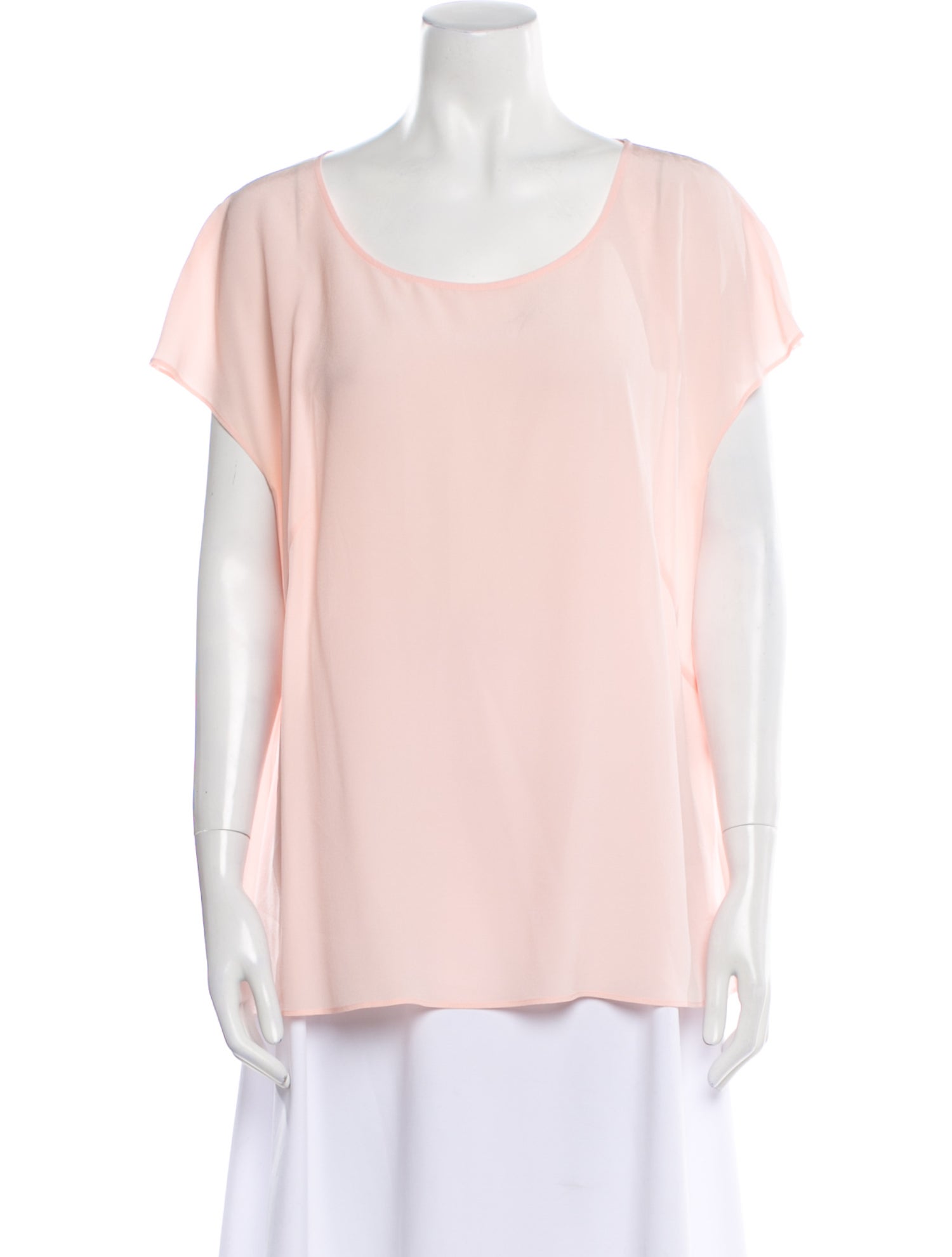 Escada Silk Scoop Neck Blouse