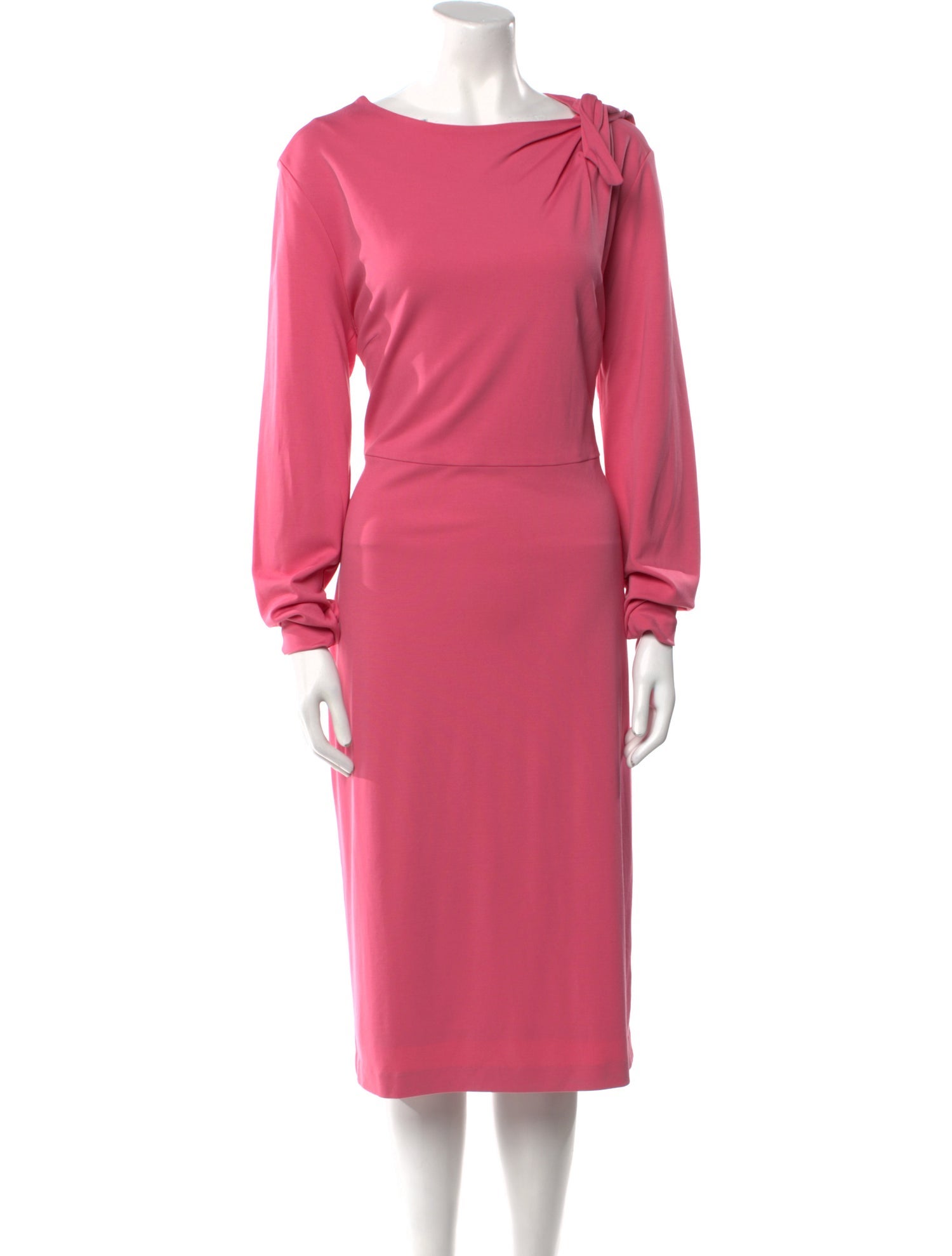 Escada Bateau Neckline Midi Length Dress