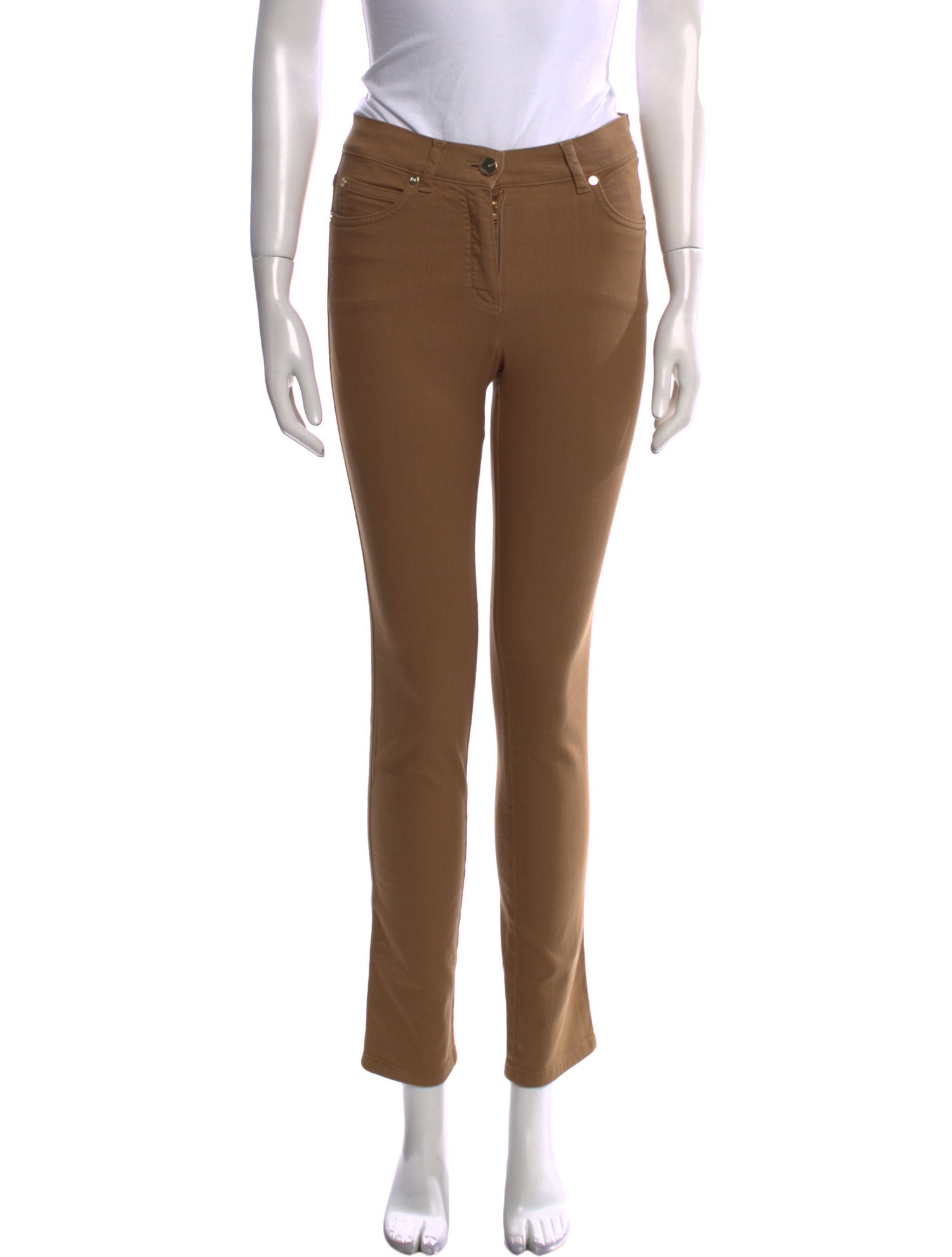 Escada Leather Straight Leg Pants w/ Tags