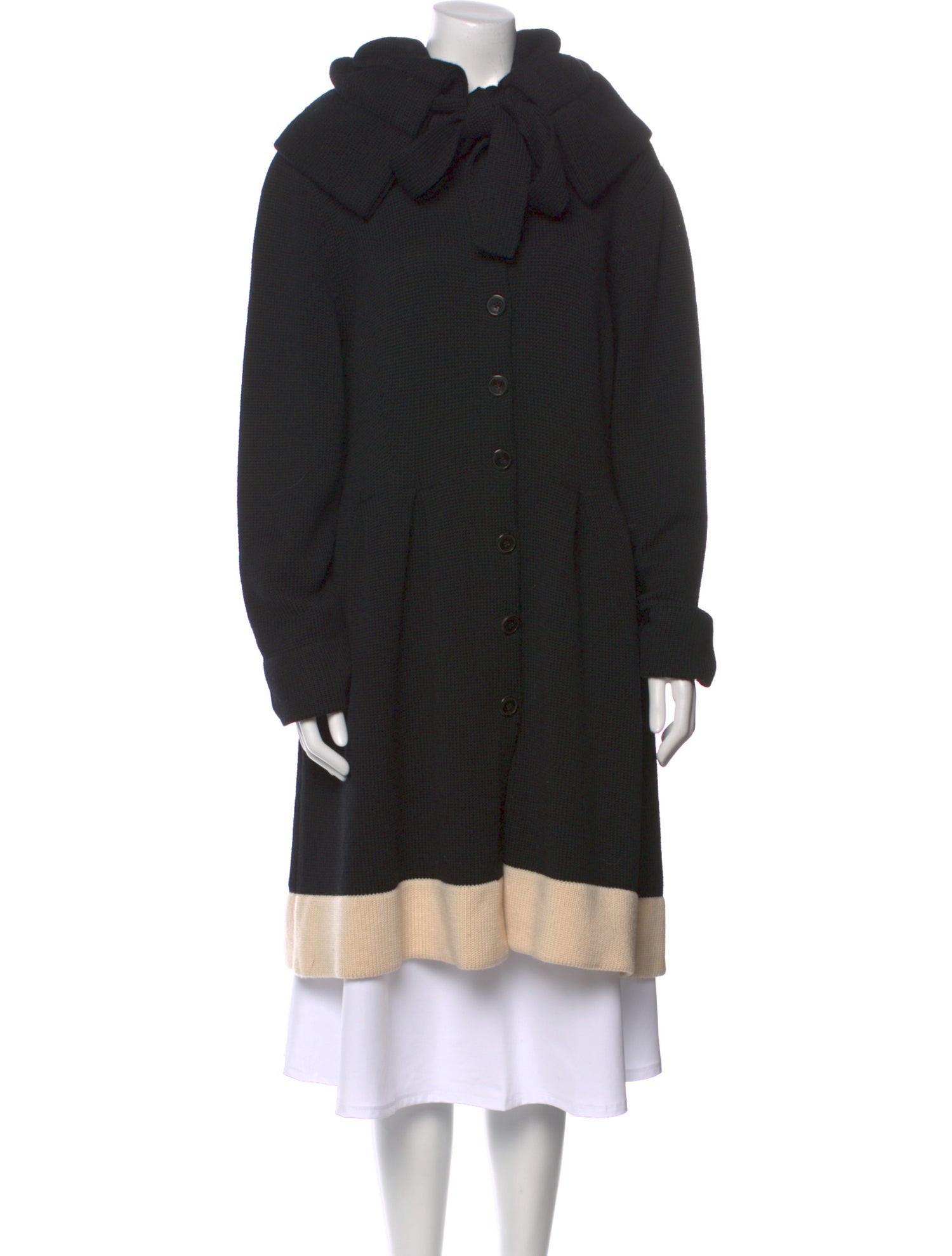 Escada Virgin Wool Colorblock Pattern Sweater