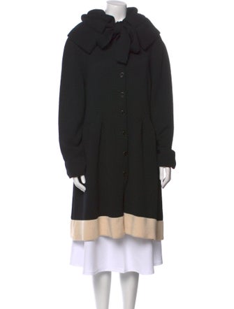 Escada Virgin Wool Colorblock Pattern Sweater