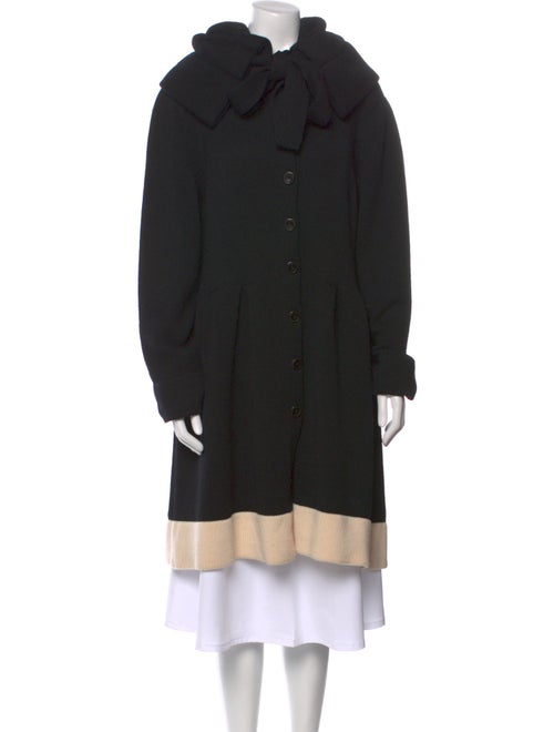 Escada Virgin Wool Colorblock Pattern Sweater