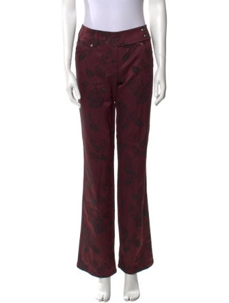 Escada Printed Wide Leg Pants