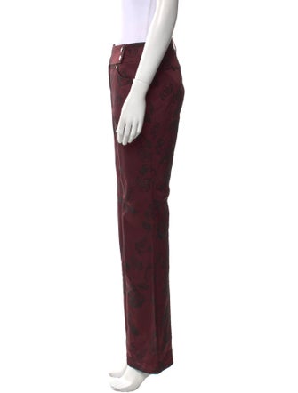 Escada Printed Wide Leg Pants