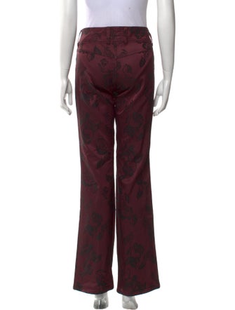 Escada Printed Wide Leg Pants