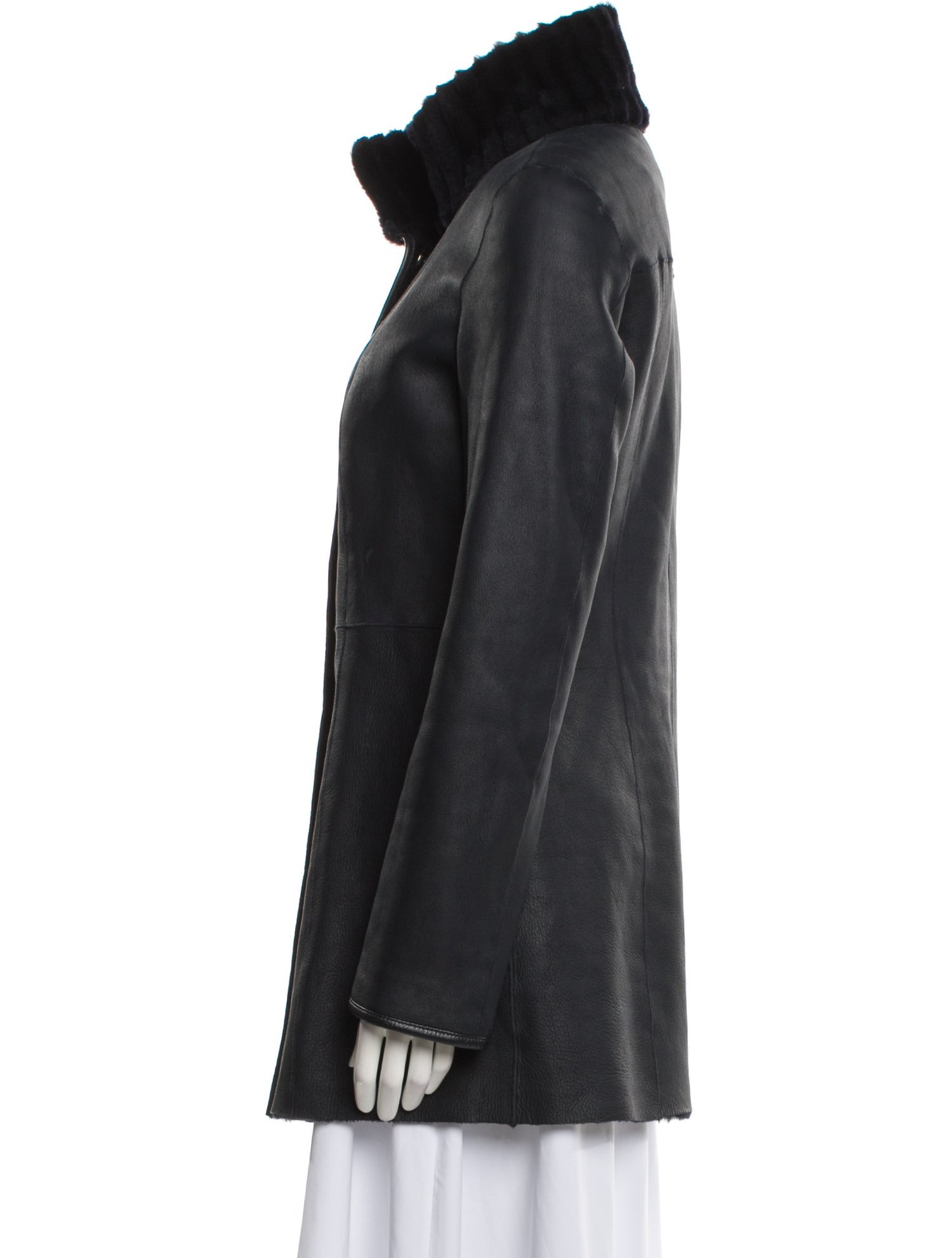 Escada Wool Faux Fur Coat