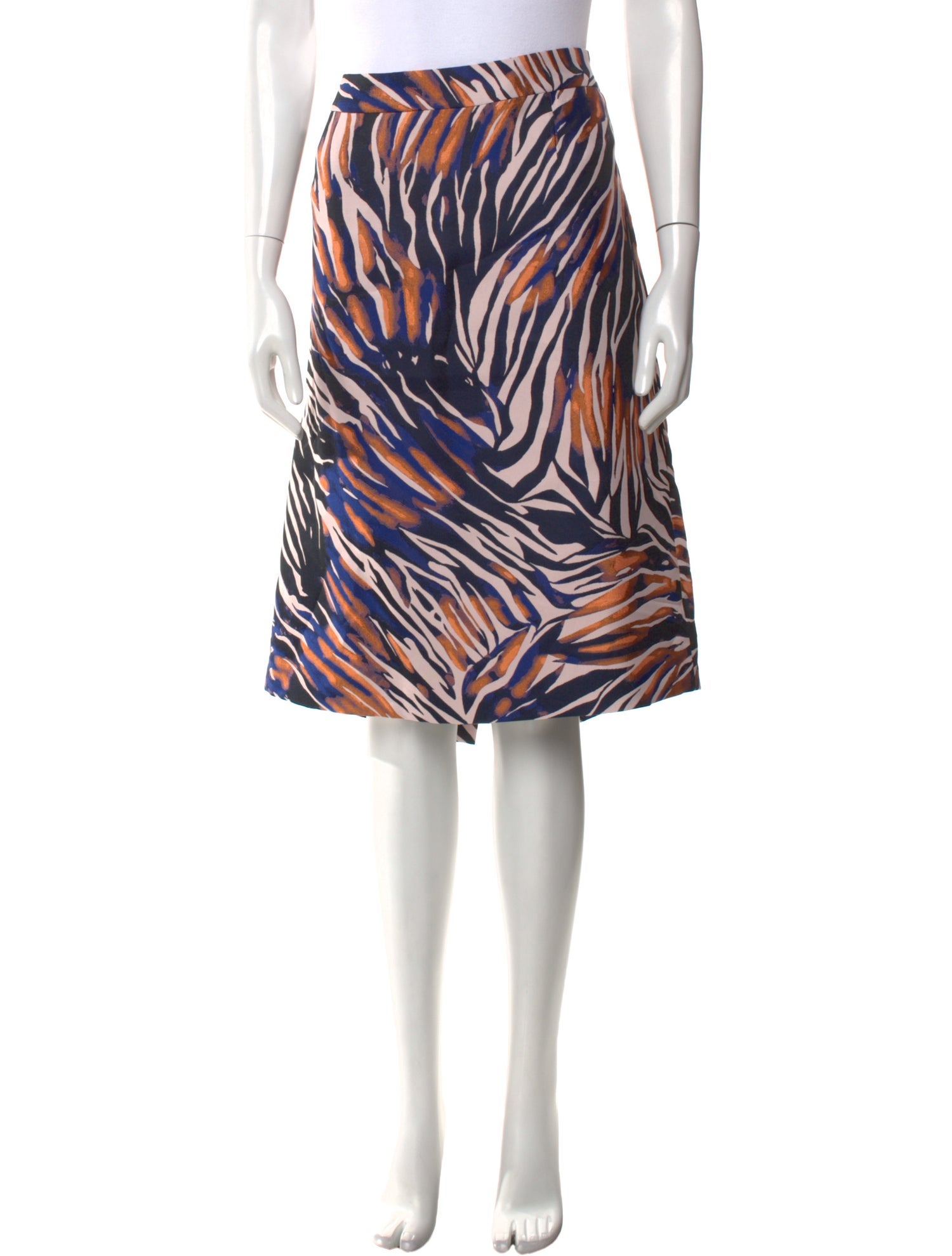 Escada Animal Print Knee-Length Skirt w/ Tags