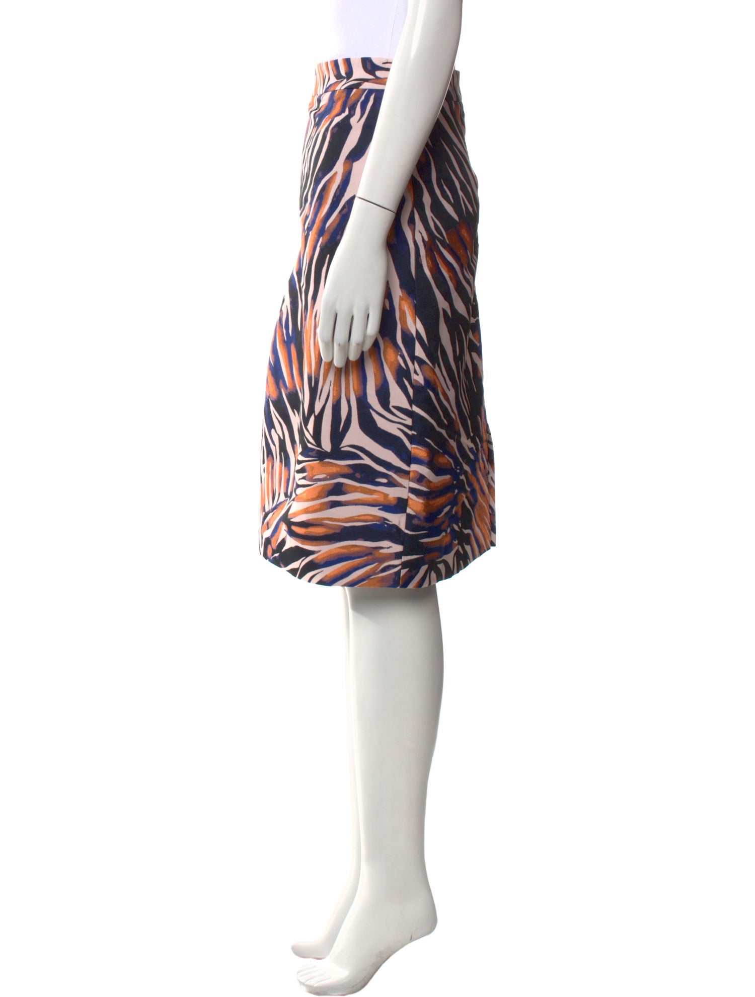 Escada Animal Print Knee-Length Skirt w/ Tags