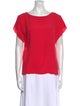 Escada Silk Scoop Neck T-Shirt