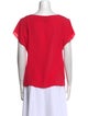 Escada Silk Scoop Neck T-Shirt