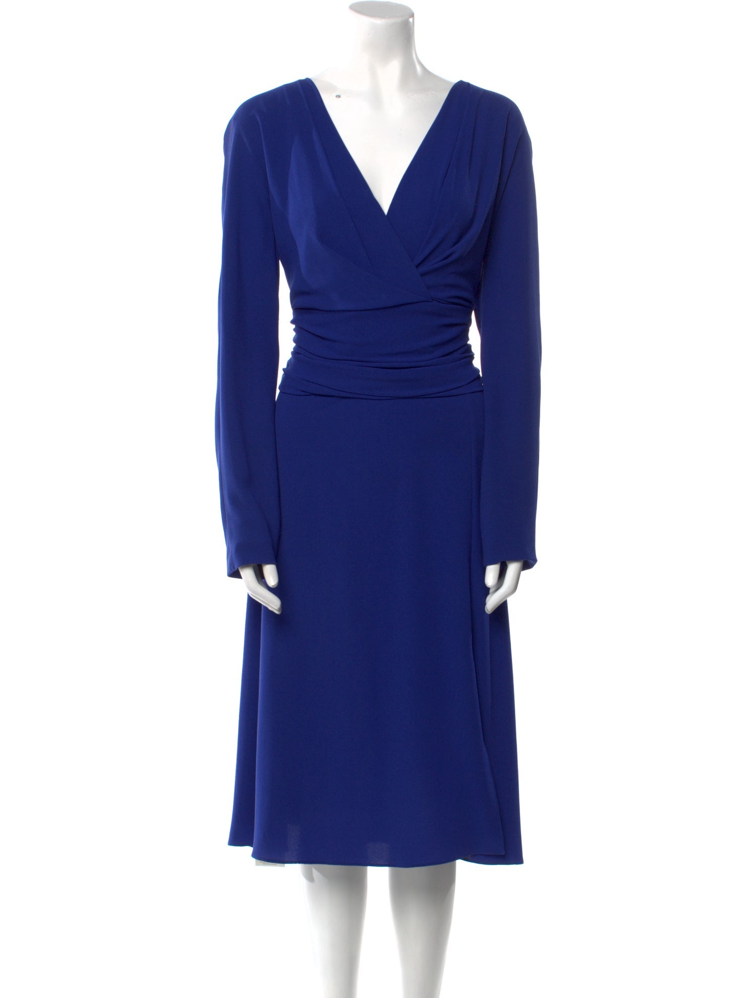 Escada V-Neck Midi Length Dress