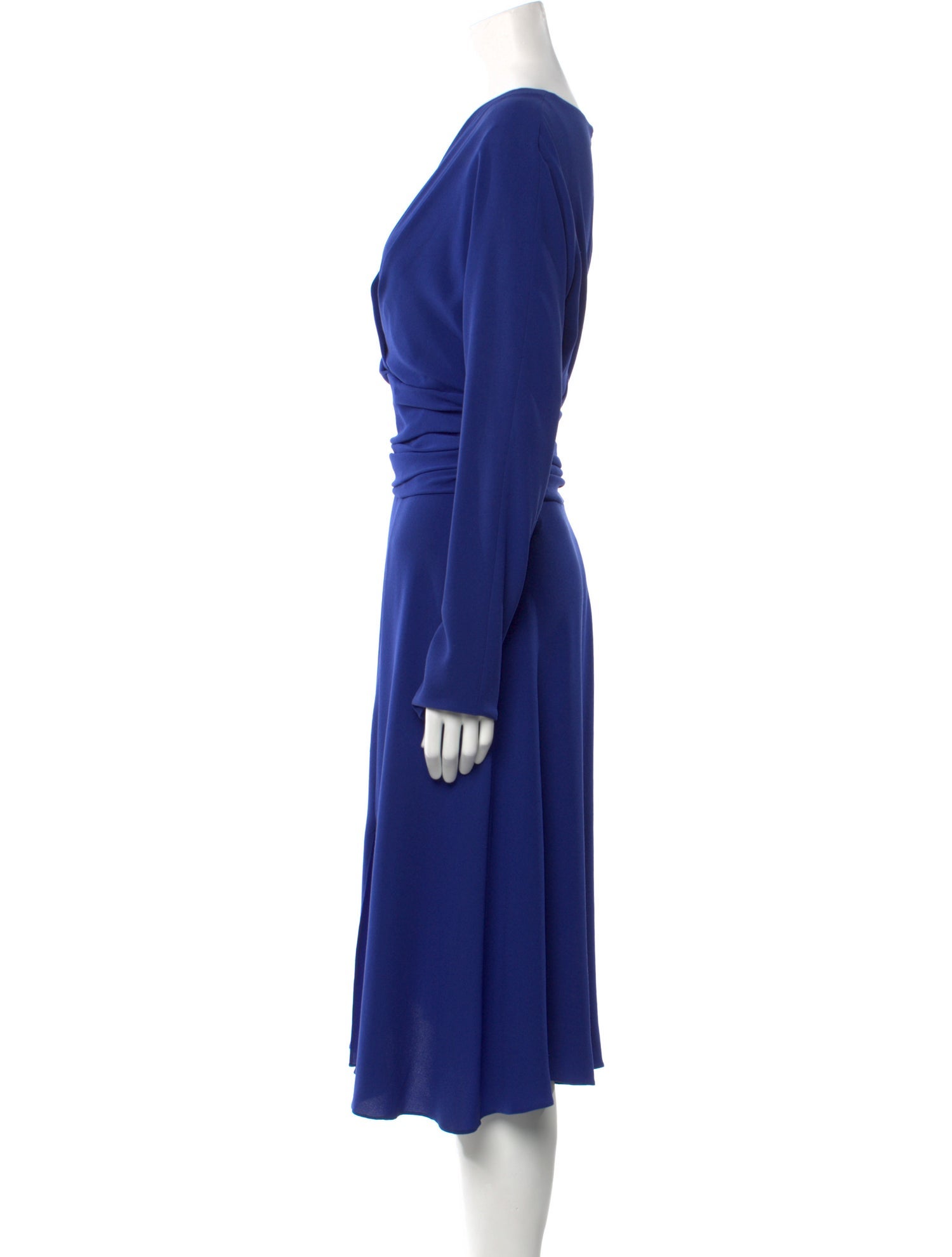 Escada V-Neck Midi Length Dress