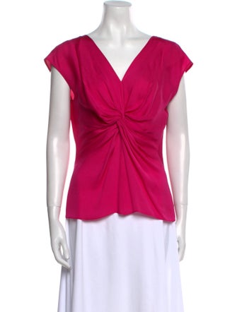 Escada Silk V-Neck Blouse