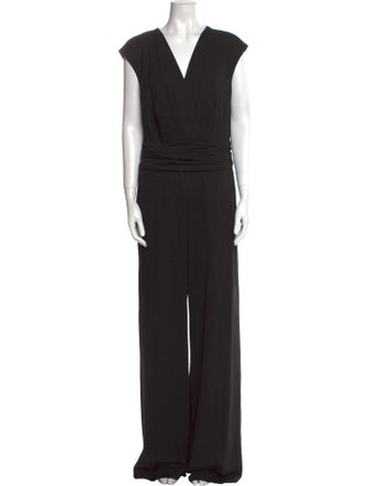 Escada V-Neck Jumpsuit