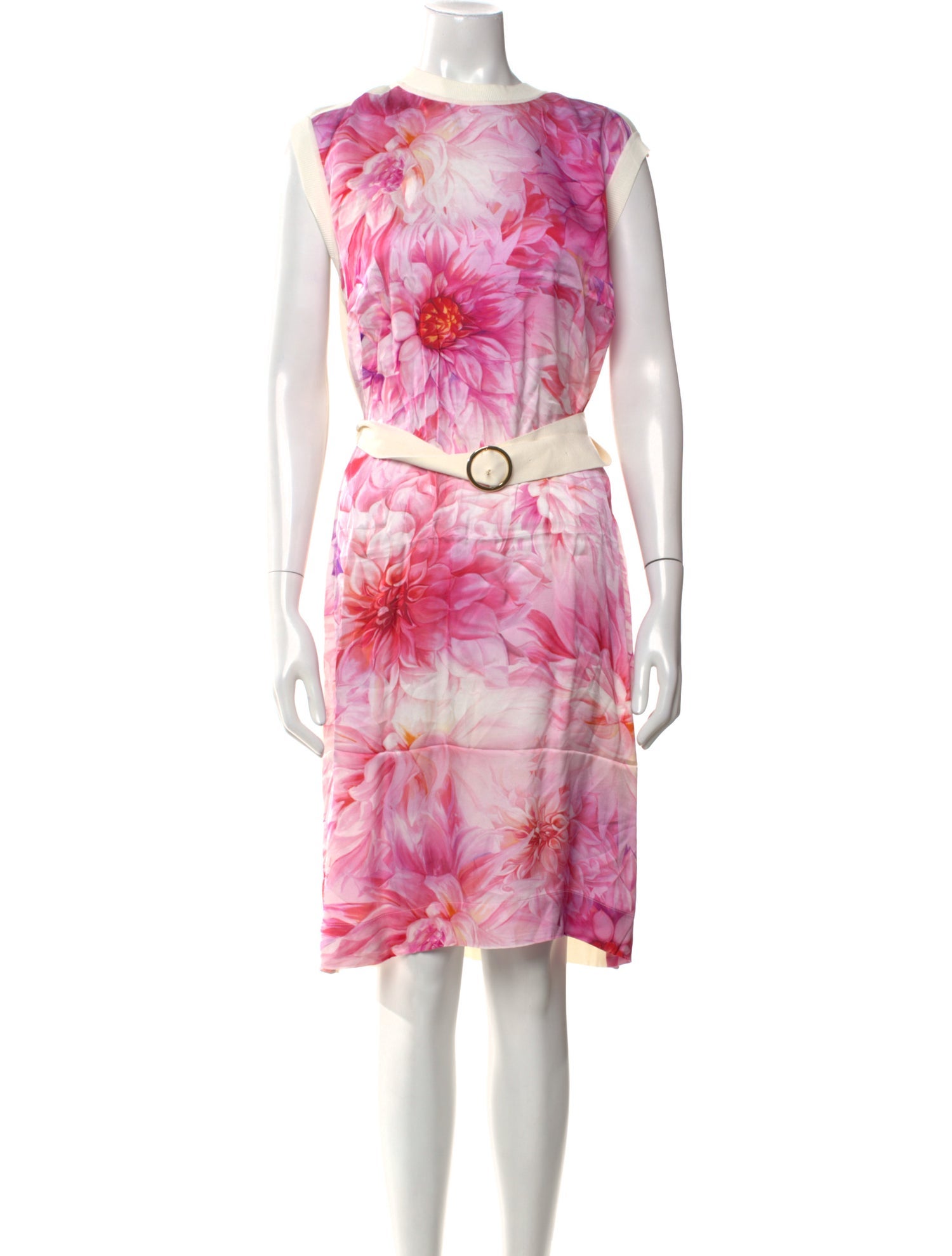 Escada Floral Print Knee-Length Dress w/ Tags