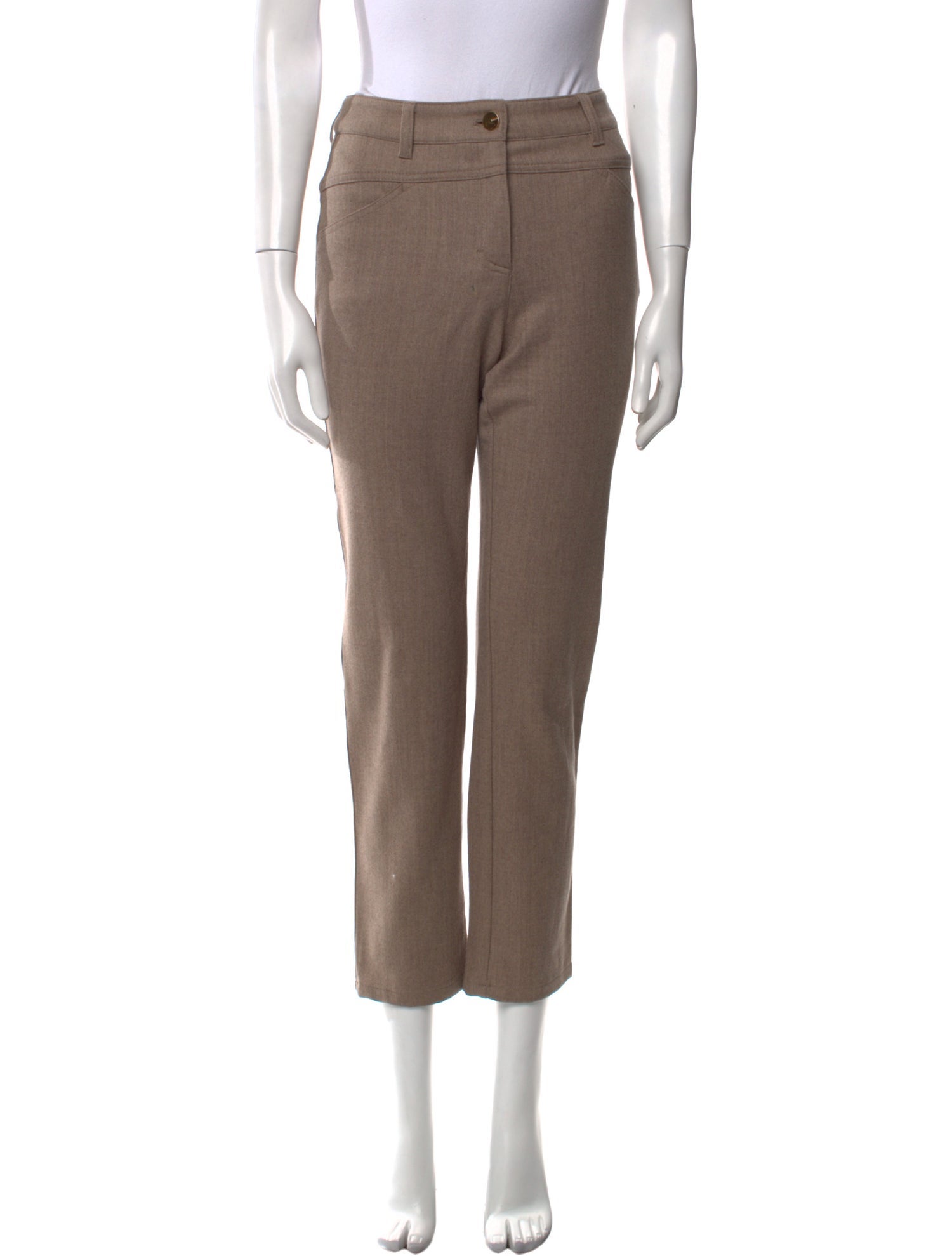 Escada Virgin Wool Straight Leg Pants