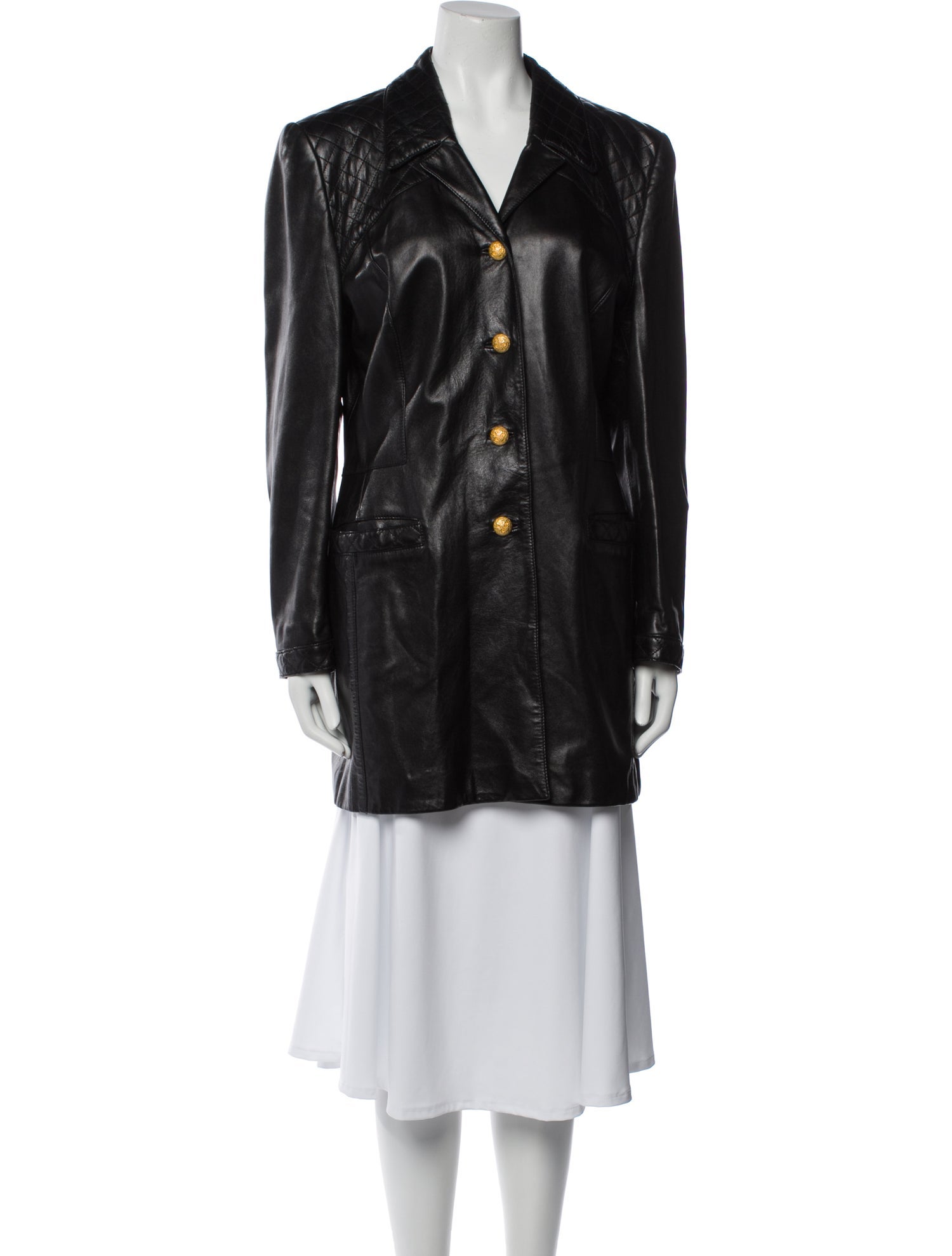Escada Lamb Leather Blazer