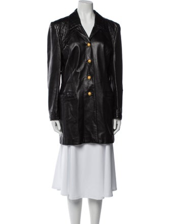Escada Lamb Leather Blazer