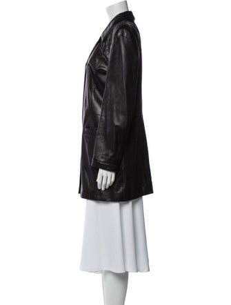 Escada Lamb Leather Blazer