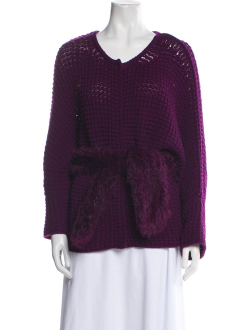 Escada Virgin Wool V-Neck Sweater