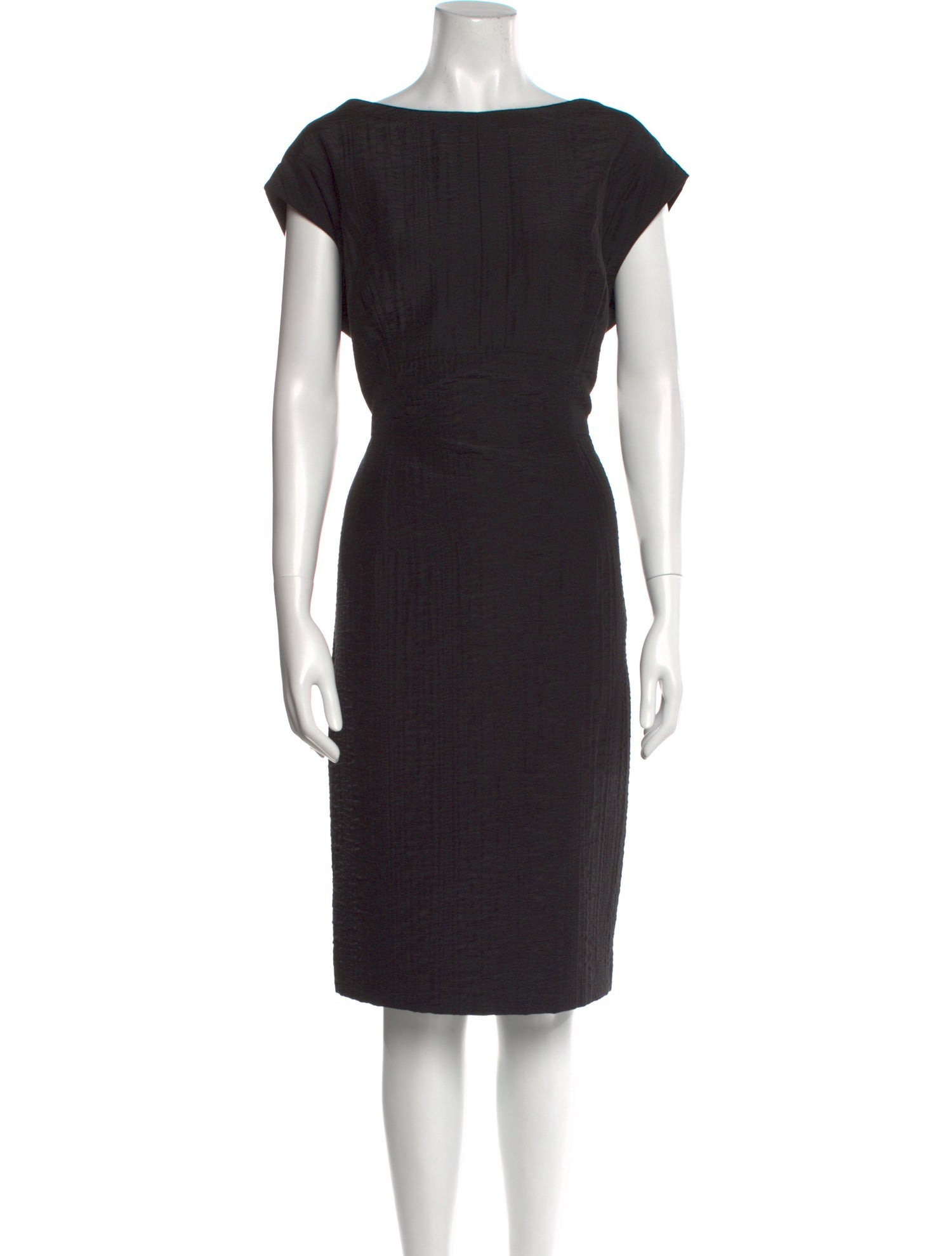 Escada Bateau Neckline Midi Length Dress