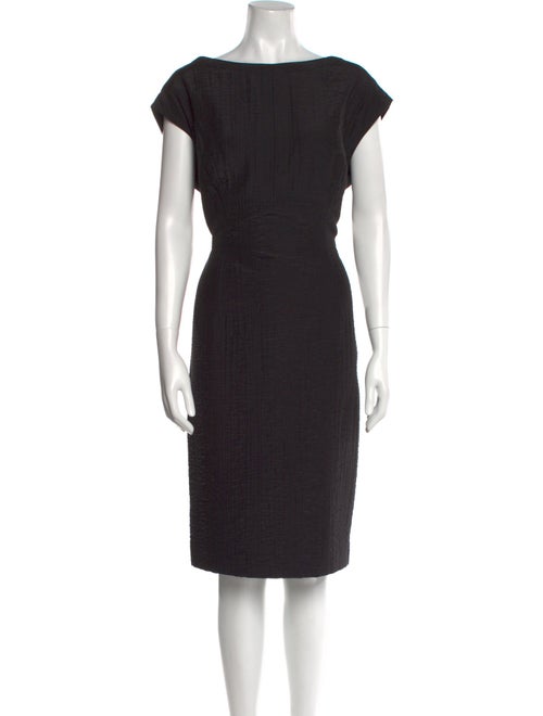 Escada Bateau Neckline Midi Length Dress