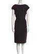 Escada Bateau Neckline Midi Length Dress
