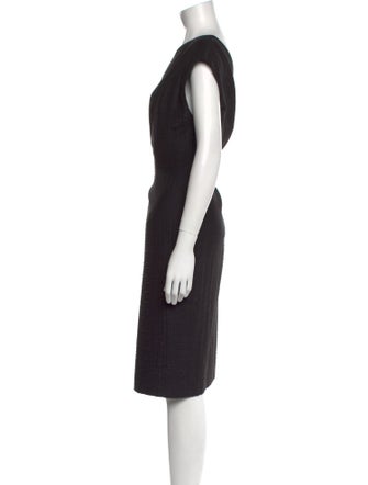 Escada Bateau Neckline Midi Length Dress