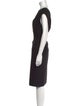 Escada Bateau Neckline Midi Length Dress
