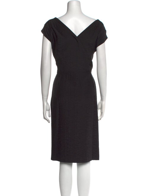Escada Bateau Neckline Midi Length Dress