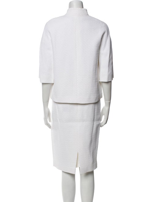 Escada Nylon Grosgrain Trim Skirt Set