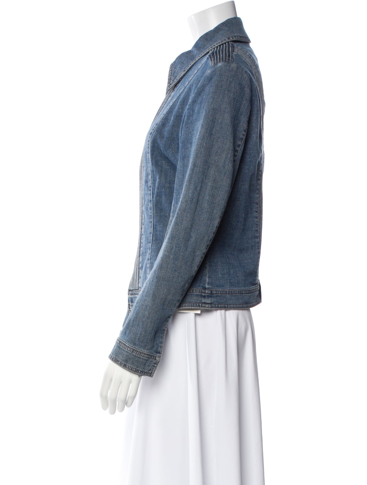 Escada Striped Denim Jacket