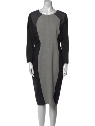 Escada Virgin Wool Knee-Length Dress