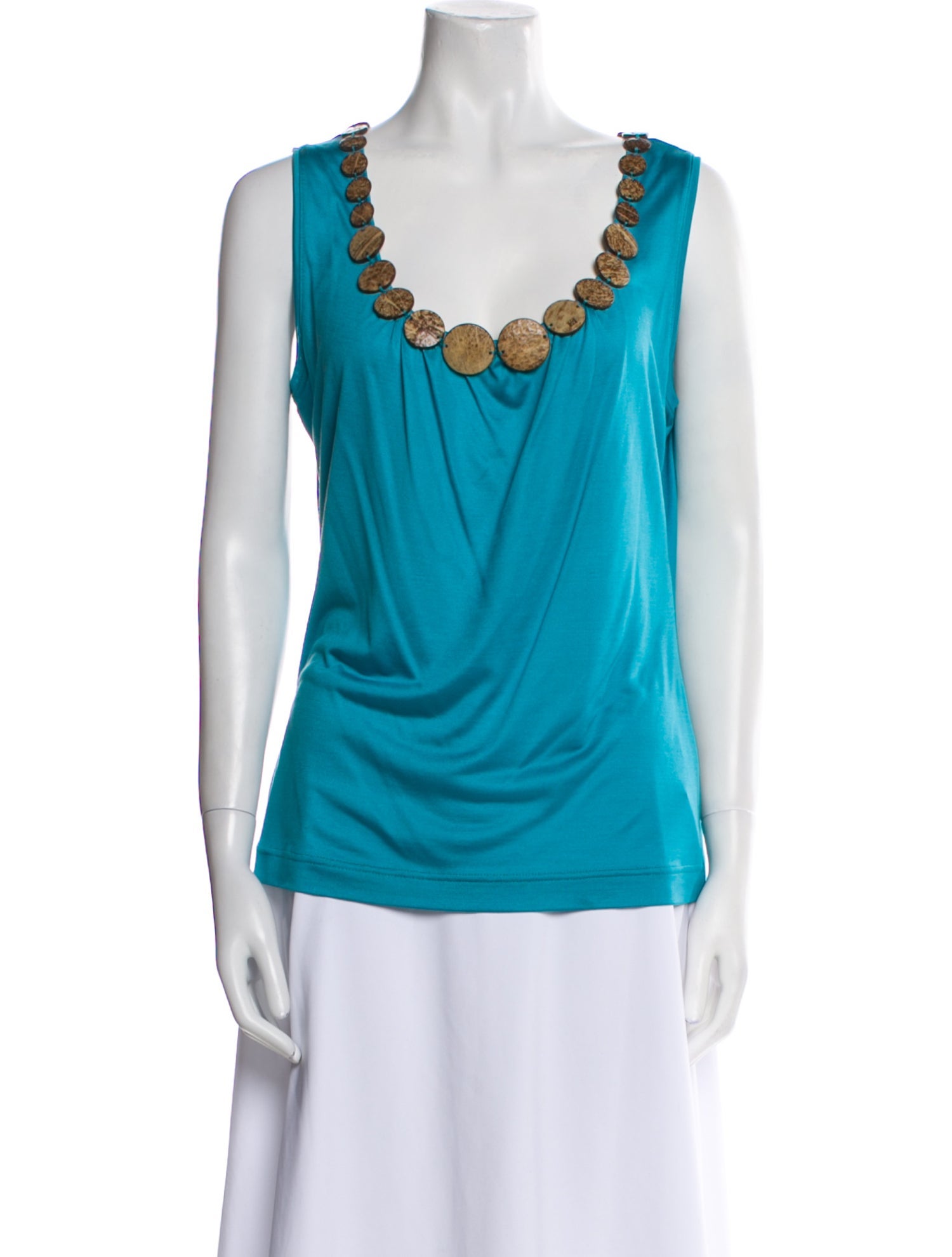 Escada Silk Scoop Neck Top