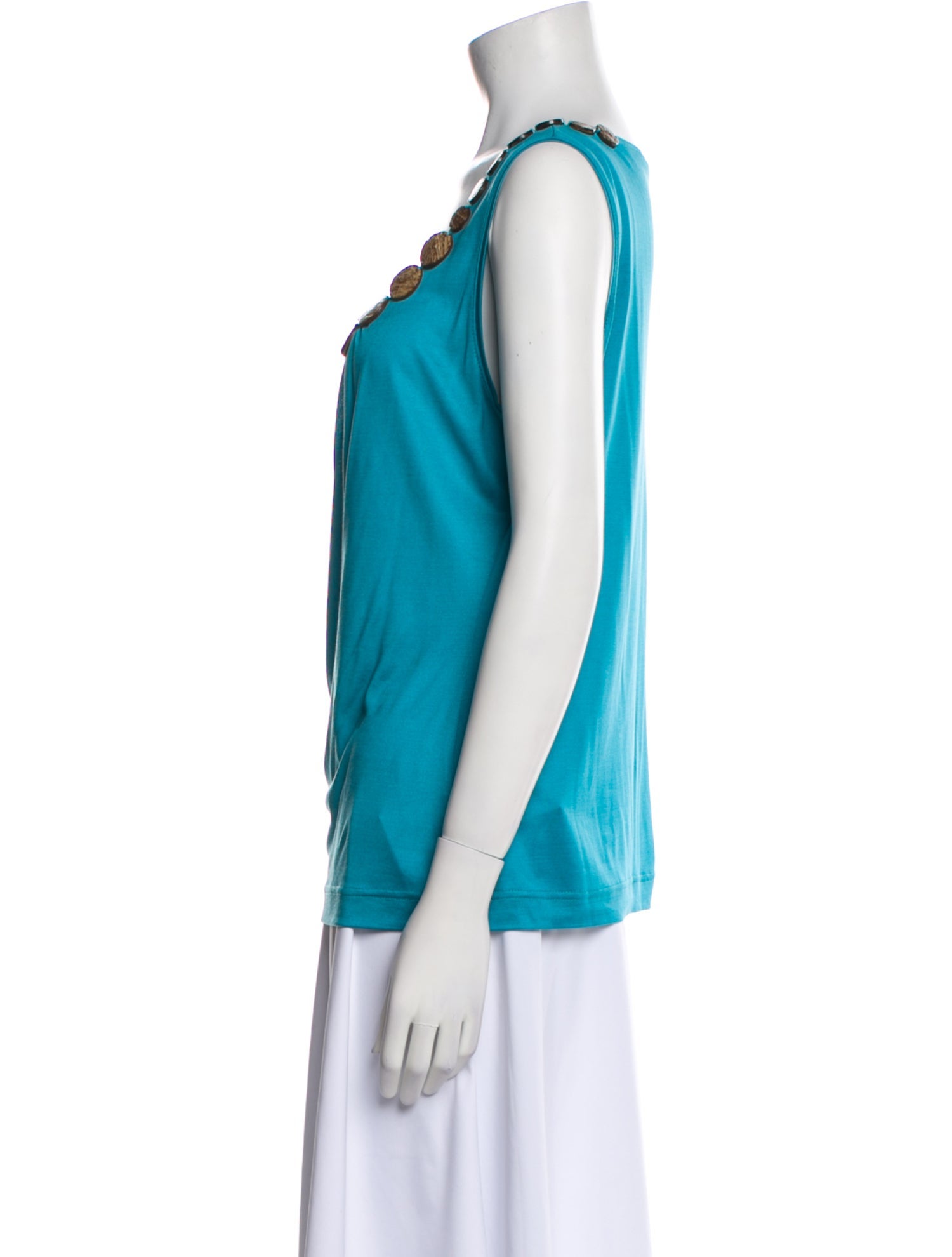Escada Silk Scoop Neck Top