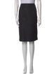 Escada Leather Trim Embellishment Knee-Length Skirt