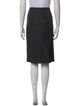 Escada Leather Trim Embellishment Knee-Length Skirt