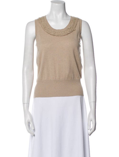 Escada Cashmere Scoop Neck Top