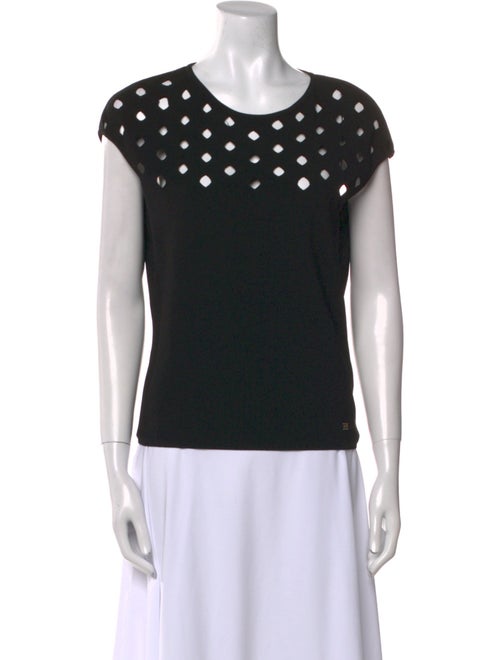 Escada Scoop Neck Short Sleeve Top