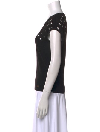 Escada Scoop Neck Short Sleeve Top